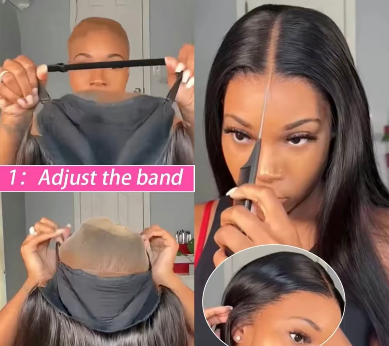 Glue less Human Hair Wigs